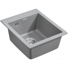 Кухонная мойка Paulmark Leer PM104249-GRM серый металлик