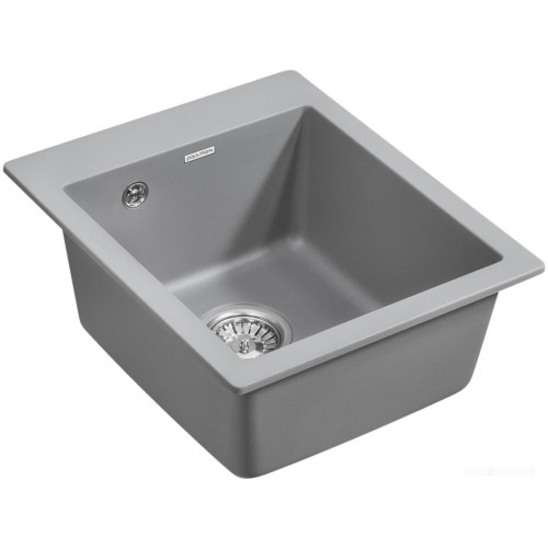 Кухонная мойка Paulmark Leer PM104249-GRM серый металлик