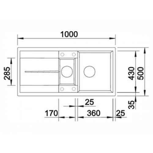 Кухонная мойка Blanco Metra 6S антрацит 513053