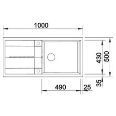 Кухонная мойка Blanco Metra XL 6S белый