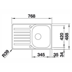 Кухонная мойка Blanco Lantos 45S-IF Compact