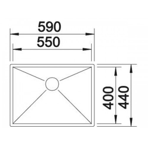 Кухонная мойка Blanco Zerox 550-U