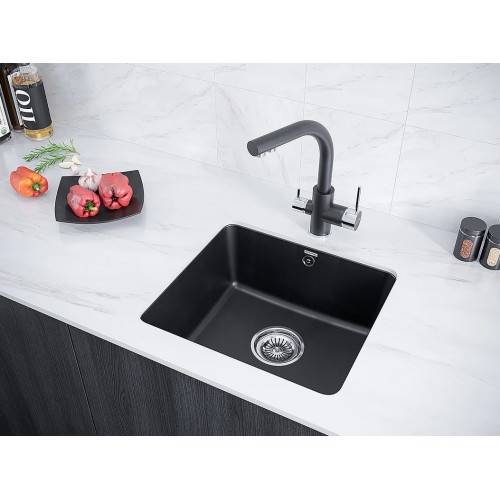 Кухонная мойка Paulmark Unter PM204543-BL черный