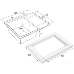Кухонная мойка Paulmark Weimar PM216550-GRM