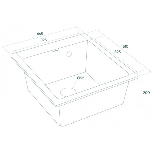 Кухонная мойка Paulmark Zemar PM104651-BL