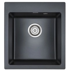 Кухонная мойка Paulmark Zemar PM104651-BLM черный металлик