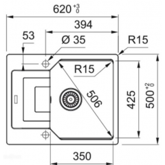 Кухонная мойка Franke Urban UBG 611-62 (черный матовый)
