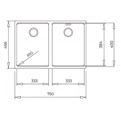 Кухонная мойка Teka RADEA R10 2B 750 M-TG WHITE