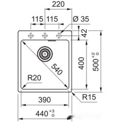 Кухонная мойка Franke MRG 610-39 FTL 114.0696.191 (черный матовый)