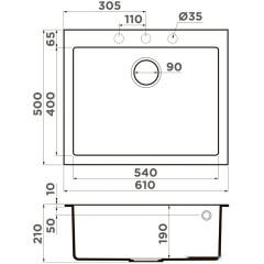 Кухонная мойка Omoikiri Bosen 61A GR