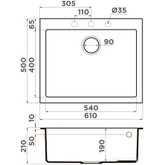 Кухонная мойка Omoikiri Bosen 61A GB