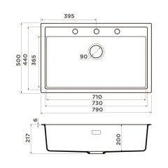Кухонная мойка Omoikiri Sintesi 79 WG (wind green)