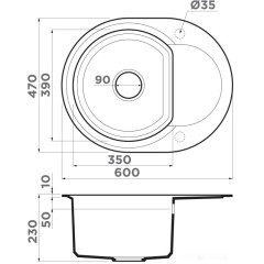 Кухонная мойка Omoikiri Sakaime 60E-DC [4993205]