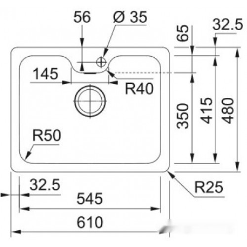 Кухонная мойка Franke Bell BCX 110-55 TL 122.0689.806