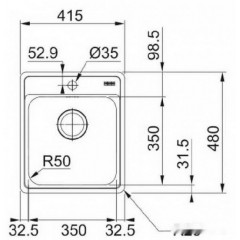 Кухонная мойка Franke BCX 610-42 TL 101.0689.880