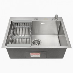 Кухонная мойка ARFEKA ECO AR 600*500, коландер, дозатор SATIN +CL AR+DS AR