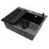 Кухонная мойка ARFEKA ECO AR 600*500 роллер-мат, дозатор BLACK +RM AR+DS AR