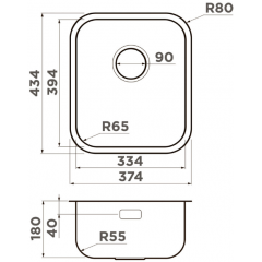 Кухонная мойка Omoikiri Omi 38-U/I-IN нержавеющая сталь