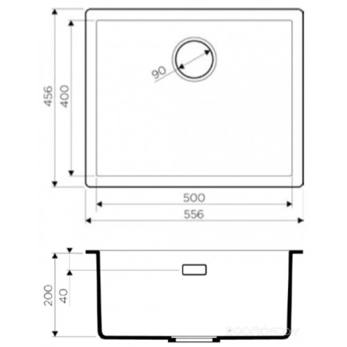 Кухонная мойка Omoikiri Yamakawa 55T Integra-GR leningrad grey