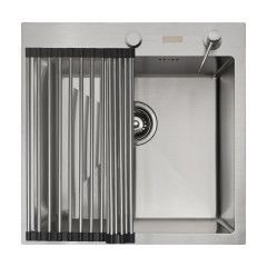 Кухонная мойка ARFEKA ECO AR 500*500, роллер-мат, дозатор SATIN +RM AR+DS AR