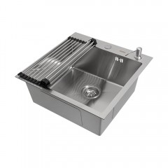 Кухонная мойка ARFEKA ECO AR 500*500, роллер-мат, дозатор SATIN +RM AR+DS AR