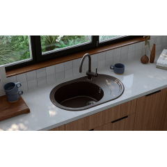 Кухонная мойка Ulgran U-610 (344 ультра-черный)