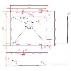 Кухонная мойка Zorg ZRN 5055 Premium PVD Gunblack