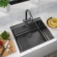 Кухонная мойка Zorg ZRN 5060 Premium PVD Gunblack