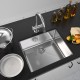 Кухонная мойка Zorg ZRN 5065 Premium PVD Gunblack