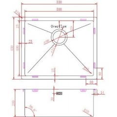 Кухонная мойка Zorg ZRN 5545 Premium PVD Gunblack
