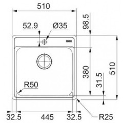 Кухонная мойка Franke BCX 610-51 TL 101.0689.942