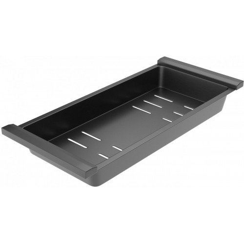 Кухонная мойка Roxen Snake 560220-50-BS (50*48) PVD графит/текстурная поверхность (с коландером и дозатором)