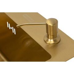 Кухонная мойка ARFEKA ECO AR 500*500, коландер, дозатор GOLD CL AR+DS AR