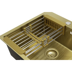 Кухонная мойка ARFEKA ECO AR 500*500, коландер, дозатор GOLD CL AR+DS AR