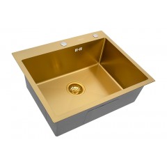 Кухонная мойка ARFEKA ECO AR 600*500 GOLD PVD NANO