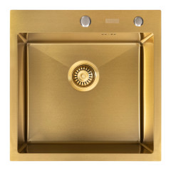 Кухонная мойка ARFEKA ECO AR 500*500, роллер-мат, дозатор GOLD +RM AR+DS AR