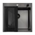 Кухонная мойка ARFEKA ECO AR 500*500, роллер-мат, дозатор BLACK +RM AR+DS AR
