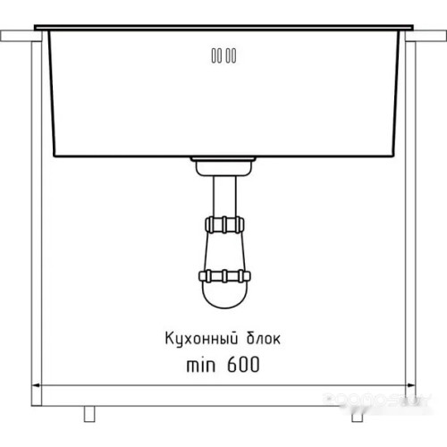 Кухонная мойка GranFest Metal GF-5344 (сатин)