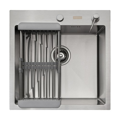 Кухонная мойка ARFEKA ECO AR 500*500, коландер, дозатор SATIN +CL AR+DS AR