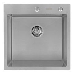 Кухонная мойка ARFEKA ECO AR 500*500, коландер, дозатор SATIN +CL AR+DS AR