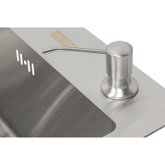Кухонная мойка ARFEKA ECO AR 500*500, коландер, дозатор SATIN +CL AR+DS AR