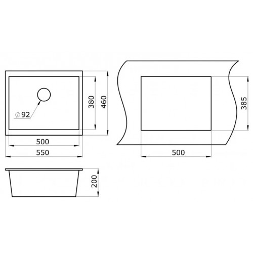 Кухонная мойка Paulmark Gera PM205546-BLM