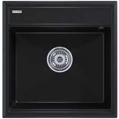 Кухонная мойка Paulmark Stepia-500 PM115051-BLM (черный металлик)