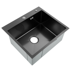 Кухонная мойка ARFEKA ECO AR 500*500 BLACK PVD NANO DECOR