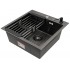 Кухонная мойка ARFEKA ECO AR 500*500, коландер, дозатор BLACK DECOR CL AR+DS AR