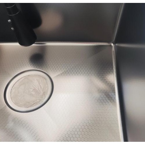 Кухонная мойка ARFEKA ECO AR 500*500, коландер, дозатор BLACK DECOR CL AR+DS AR