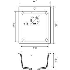 Кухонная мойка GranFest Practic GF-P505 (кашемир)