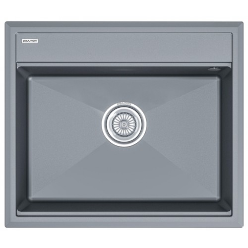Кухонная мойка Paulmark Stepia-590 PM115951-GRM (серый металлик)