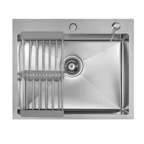 Кухонная мойка ARFEKA ECO AR 600*500, коландер, дозатор SATIN DECOR +CL AR+DS AR