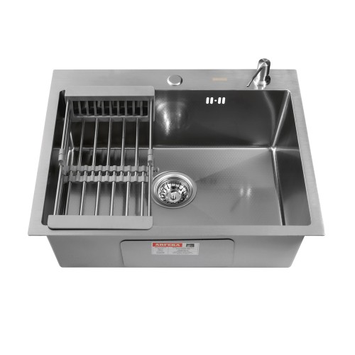 Кухонная мойка ARFEKA ECO AR 600*500, коландер, дозатор SATIN DECOR +CL AR+DS AR